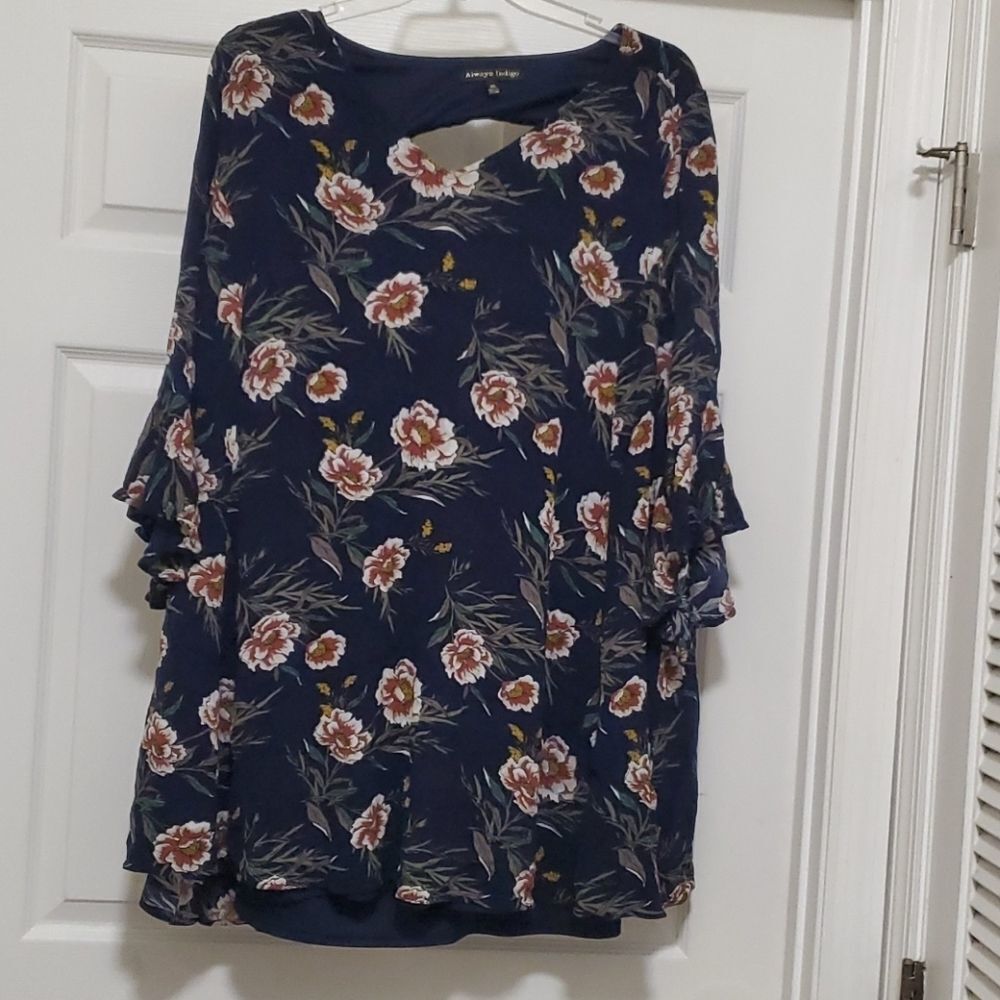 Always indigo multi color mini dress